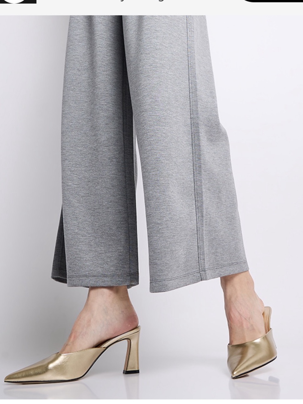 Steve Madden Emmi Gold Mule Heels